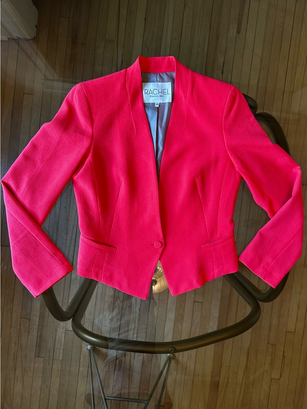 RACHEL by Rachel Roy Coral Open-Front Blazer - Size 10